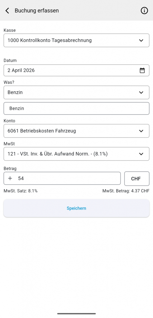 eezyApp Beleg erfassen