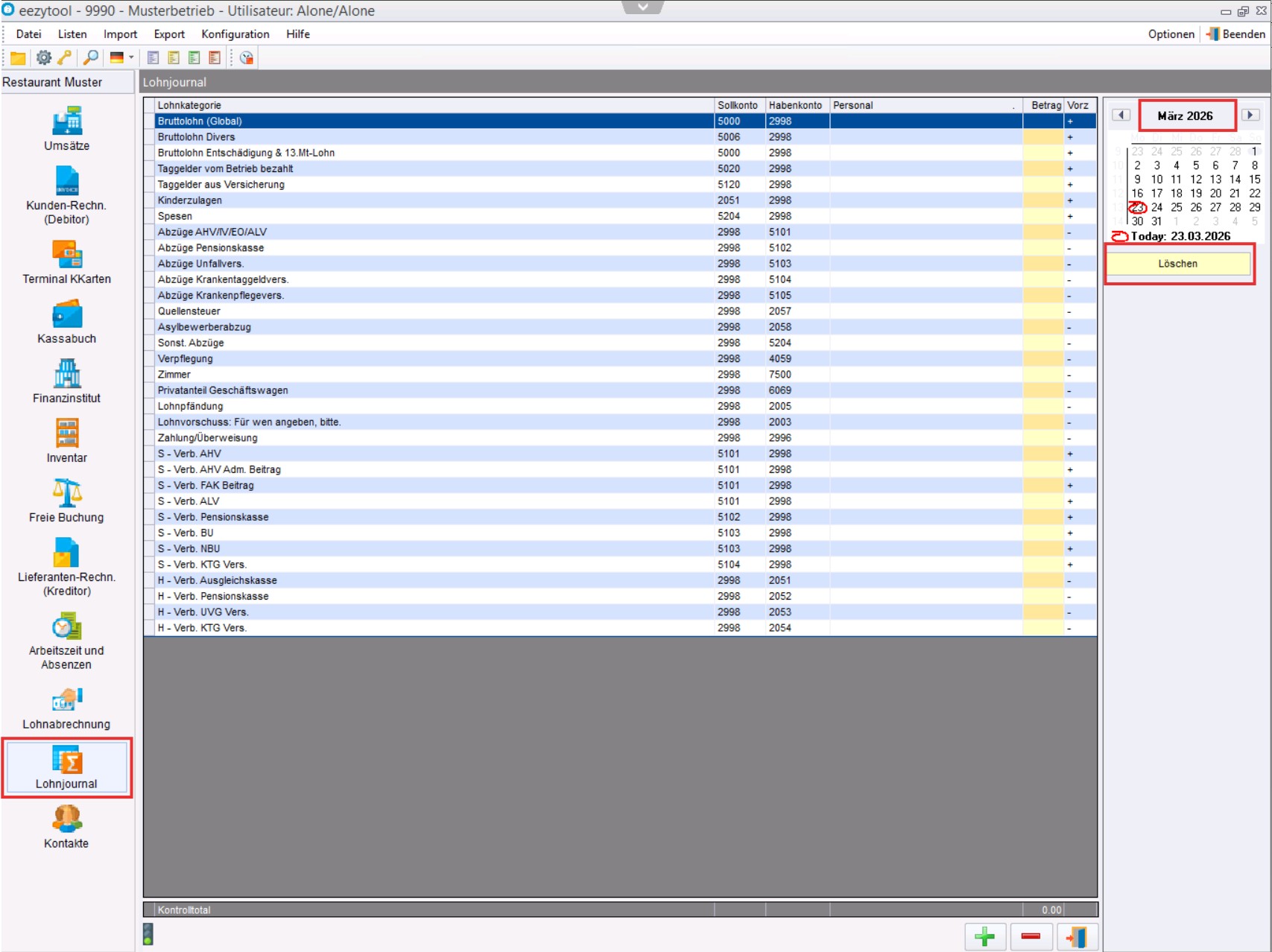 Lohnabrechnung Korrektur 1