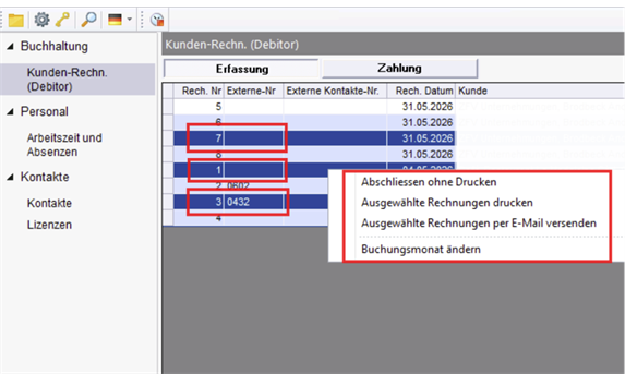 Right click functions -